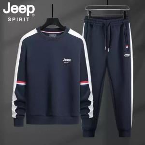 JEEP 남성 트레이닝복 세트 신상 캐주얼 러닝 피트니스 라운드넥 티셔츠 상하세트