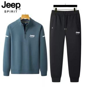 JEEP 남성용 빅사이즈 스포츠 트레이닝복세트 등산복 헬스복이