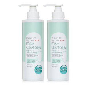[타임딜] 바세린 모이스처 티트리 아크네 폼클렌징 500ml 2개