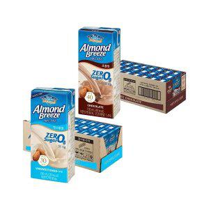 아몬드브리즈 언스위트 190ml, 24개 + 아몬드브리즈 초콜릿 190ml, 24개