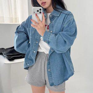 [에이와비] #AWABMADE:_또또데님루즈핏셔츠 -1color