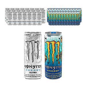 몬스터 에너지 울트라, 355ml, 24개 + 몬스터 에너지 오지스타일 레모네이드, 355ml,