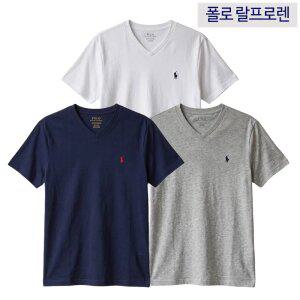 폴로 랄프로렌 주니어 브이넥 티셔츠