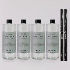 [2+2] 코코도르 퍼퓸 디퓨저 리필액 500ml X 4개 + 스틱10P 알뜰구성 리필액
