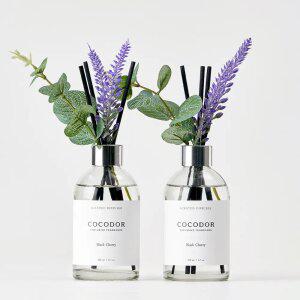 [갓성비!]W라벨 디퓨저 200ml X 2개 + 꽃스틱