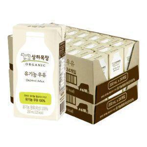 상하목장 유기농 우유, 200ml, 48개