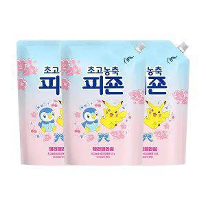 피죤 초고농축 섬유유연제 체리블라썸 리필 1.3L, 3개  (봄 한정 에디션)