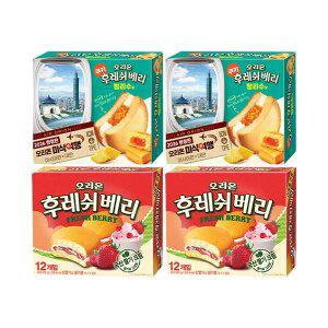 오리온 후레쉬베리 펑리수맛 12입, 2개 + 후레쉬베리 12입, 2개