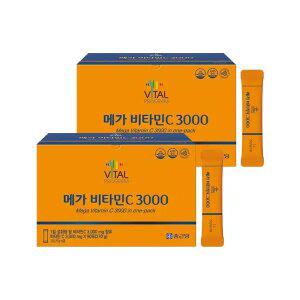 종근당 바이탈프로그램 메가비타민C 3000mg, 90포, 2개