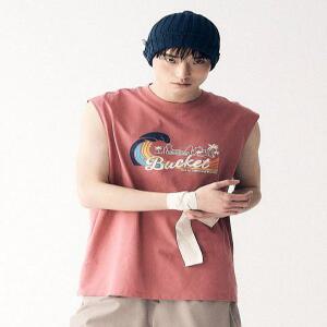 [BUCKET] DAY&NIGHT SLEEVELESS [PINK]