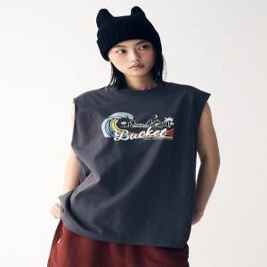[BUCKET] DAY&NIGHT SLEEVELESS [CHARCOAL]