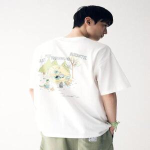 [BUCKET] BCKT FAMILY CAMPING T-SHIRT [WHITE]