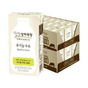 [상하목장] 유기농 우유 200ml, 48개