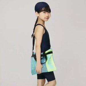 [아레나수영복] 빅로고 여아동 4부 반신 키트 A4BG1KG03NVY