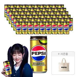 펩시 제로슈거 라임향 제로카페인 210ml, 60개 + 증정(에코백, 1개)