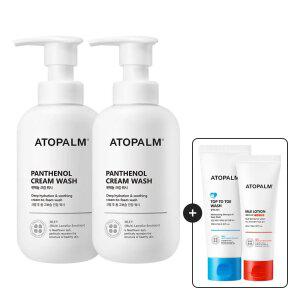 아토팜 판테놀 크림워시 300ml 2개+[증정]탑투토워시100ml+MLE로션60ml