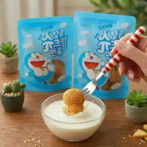 [최종 2,100원] 만쥬데이 부드러운 카스테라빵에 크림가득 도라에몽달콤슈크림만쥬 1팩