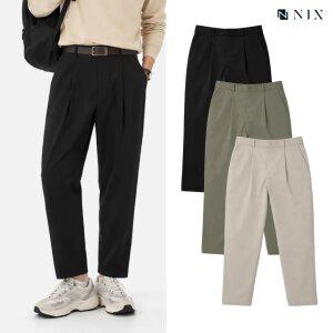 [NIX]남)나일론 원턱 9부 테이퍼드 팬츠(FNRMCNT130M)