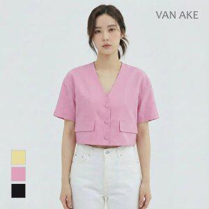 [반에이크] 루즈핏 브이넥 반팔점퍼_VB37JKUD05Z