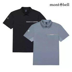 몽벨 남성 프리즈 카라 반팔 티셔츠
