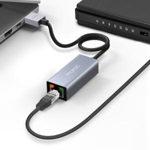 모락 프로토 USB A타입 기가비트 이더넷 유선 랜카드 허브 MR-HUB1000A