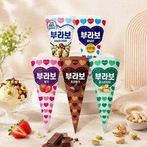[8+8+8] 해태 부라보콘 8+8+8 골라담기 / 초코청크 딸기 바닐라 피스타치오 바닐라 라