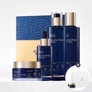 닥터지 블랙스네일 프레스티지 4종 풀 기초 세트 (토너150mL, 에멀전150mL, 앰플50mL,