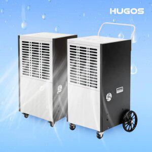 휴고스 고효율 업소용 대용량 100L 138L 컴팩트 창고 이동식 제습기 (예약설정/연속배