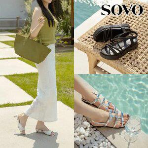 [30%] SOVO 데일리 인기슈즈 Best 여성 샌들 구두 플랫 슬링백 슬리퍼 스니커즈 모음