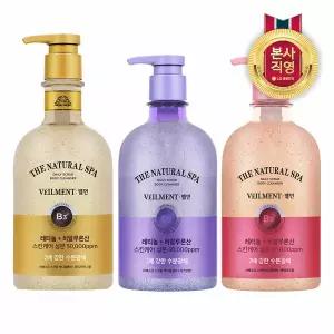 벨먼 스파 수분광채 약산성 스크럽 바디워시 600ml