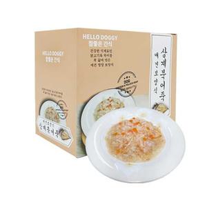 참좋은간식 애견보양식 삼계북어죽80g 1BOX (10개) 반려견습식 애견영양식
