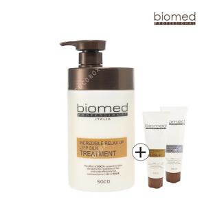 바이오메드 릴렉스업 LPP 실크 트리트먼트1000ml 대용량 단백질 극손상 염색 미용실 헤어팩