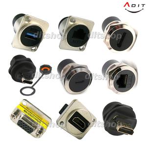ADIT 연결잭 판넬 부착형 스틸형 젠더 HDMI USB RJ11 RJ45 RGB VGA D-SUB