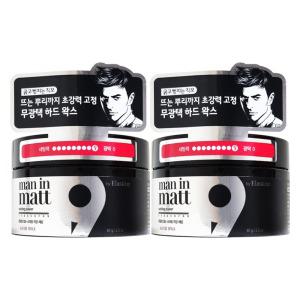 엘지 엘라스틴 맨인매트 무광택 헤어 왁스 하드 80g X 2개