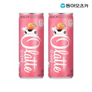 오라떼 피치 240ml 60캔 무탄산 무색소 우유음료