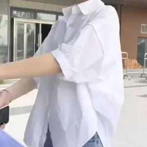 여성 루즈핏 칠부소매 남방 셔츠 4color