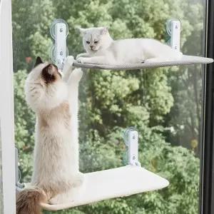 고양이 흡착 창문 해먹 폴딩 윈도우 침대 캣타워 다묘 캣워커 접이식 메쉬