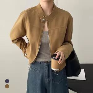 KARRA 심플요크스웨이드자켓A5S0668