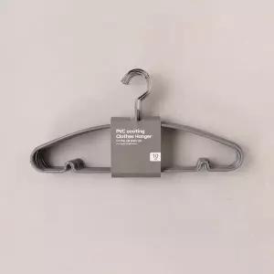 PVC코팅심플옷걸이10p