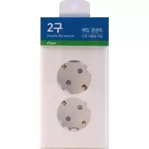 대성 뉴파인 매입콘센트 2구