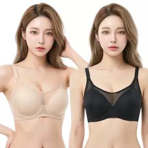 판도라by비비안 여성 노와이어 브라 빅사이즈 C D E 컵 풀컵 몰드 브래지어 여자 속옷 풀커버리지 PBR7126