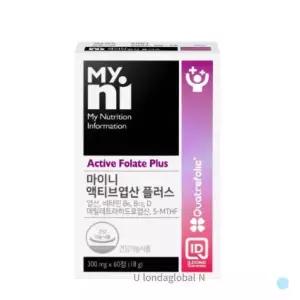 [하프클럽/기타]마이니 액티브 엽산 플러스 임신 준비  2개월분