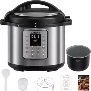 12-in-1 전기 압력솥 8쿼트 1200W 울라 디프레션 멀티 쿠커 논스틱 세라믹 냄비 슬로우 밥솥 소트 찜기
