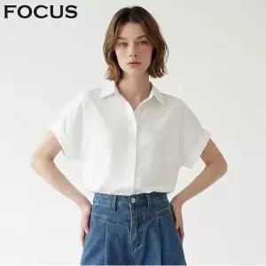[포커스] 베이직 실키 롤업 블라우스_VF6M1BL5231