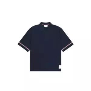 톰브라운 코튼 럭비 폴로 티셔츠 네이비 MJP209A J0199 415 135790689