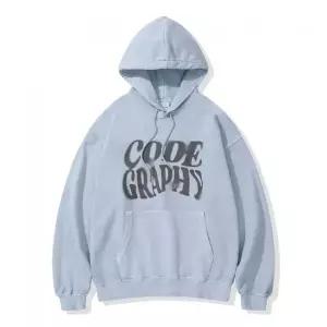 매장정품 코드그라피 CGP 피그먼트 CODEGRAPHY 웨이브 후드티_스카이블루 CBESUTH005SB00 688709