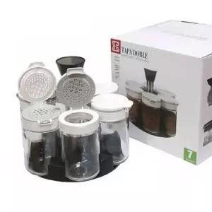 시노글라스 양념통 조미료통 듀얼 소스통 200ml 7P WH