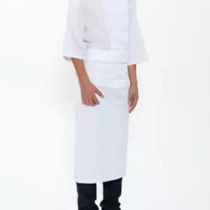 허리형 롱 허리덮개 앞치마 화이트 요리 주방 공방
