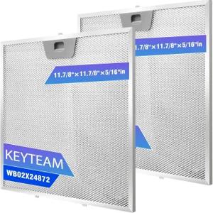 2 Pack-WB02X24872 Range Hood Grease Filter 11-7/8 x11-7/8 Compatible with GE JVW5301EJ1ES