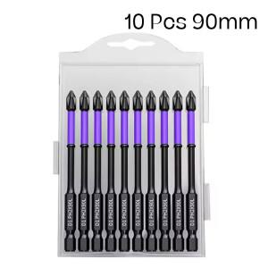 10/20PCS 마그네틱 배치 헤드 PH2 십자 드라이버 세트 충격 드릴 비트 나사 합금강 미끄럼 방지